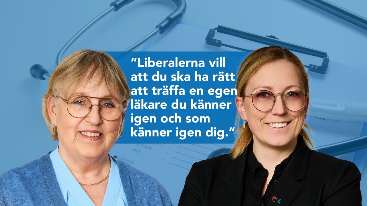 Karin Andersson (L) och Lina Ekengren (L).